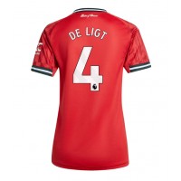 Manchester United Matthijs de Ligt #4 Domáci Ženy futbalový dres 2025-26 Krátky Rukáv